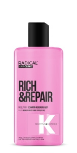 RADICAL HAIR CLINIC – Mizellares Regenerierendes Shampoo für strapaziertes Haar 300 ml