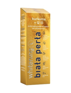 White Pearl Whitening Zahnpasta ohne Verfärbung Kurkuma + Q10 75 ml