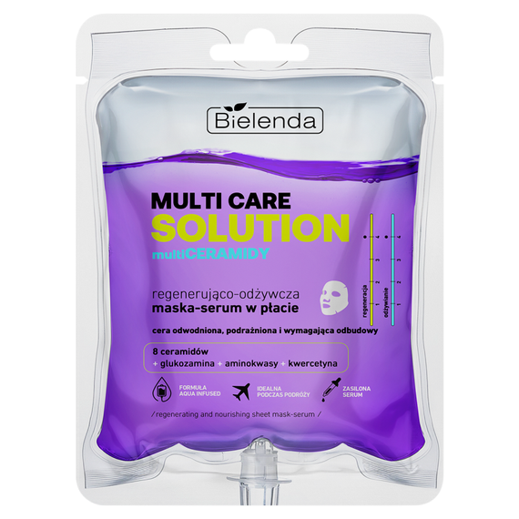 Bielenda Multi Care Solution Multiceramides Regenerierendes und nährendes Tuchmasken-Serum