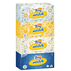 Foxy Mega Ultra miękkie chusteczki 2 warstwy 200 sztuk