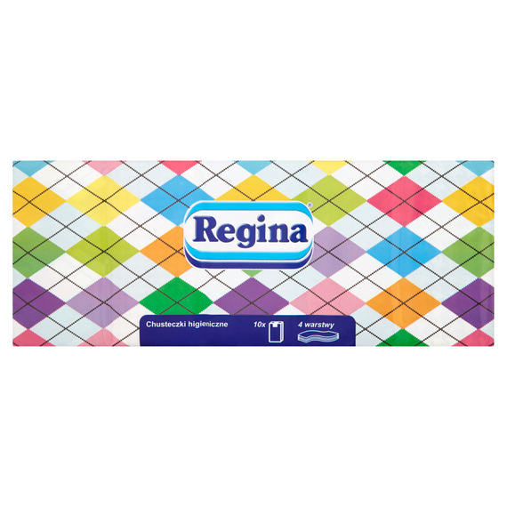 Regina 4-lagige Hygienetücher, 10 Packungen à 9 Stück