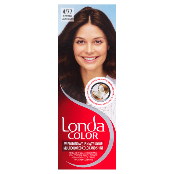 Londa Color Permanent Coloring Dye Golden Brown 4/77