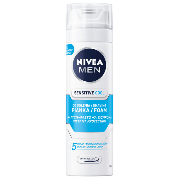 Nivea MEN Sensitive Cool Chłodząca Pianka DO Golenia 200 ml