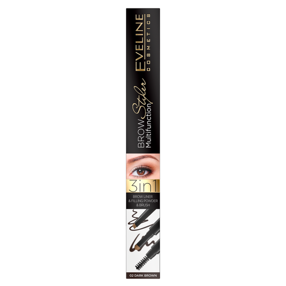 Brow Multifunction Styler Eyebrow pencil 3in1 dark brown