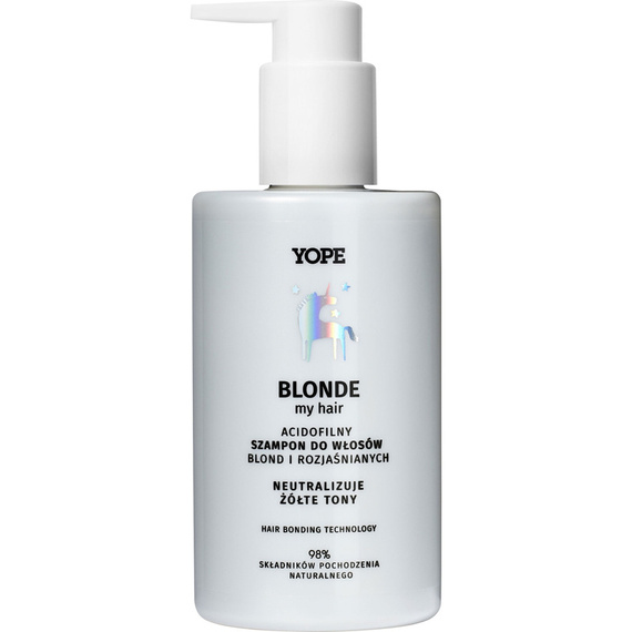 YOPE Naturalny szampon do włosów rozjaśnianych  BLONDE 300ml