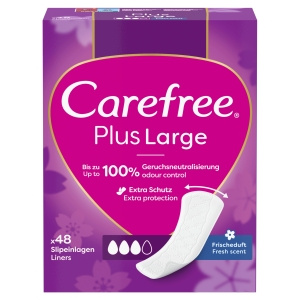 Carefree Plus Large Wkładki higieniczne świeży zapach 48 sztuk