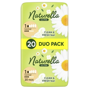 Naturella Ultra Normal Größe 1 Pads mit Flügeln × 20