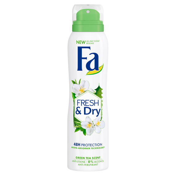 Fa Fresh&Dry Green Tea 48h Antyperspirant w sprayu o zapachu zielonej herbaty 150 ml