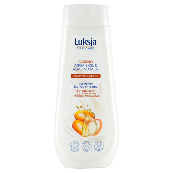 Luksja Silk Care Creamy shower gel with argan oil and almond milk 500 ml