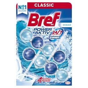 Bref WC Power Aktiv Wasch- und Duftanhänger für Toilettenschüssel Ocean 2 x 50 g