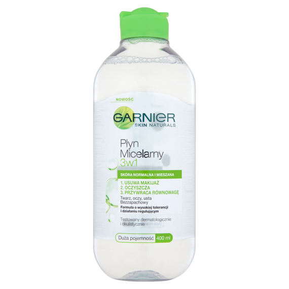 Garnier Skin Naturals Mizellenflüssigkeit 3in1 für normale und Mischhaut 400 ml