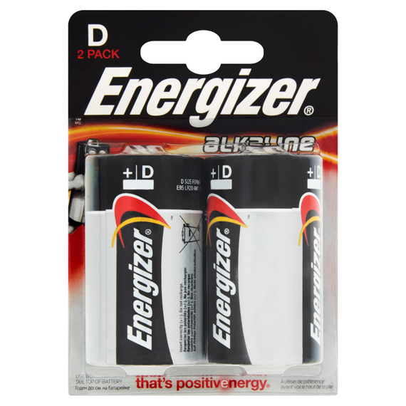 Energizer Alkaline Power D-LR20 1,5V Baterie alkaliczne 2 sztuki