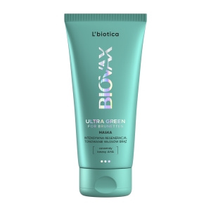 L'biotica Biovax Glamour Ultra Green for Brunettes hair mask 150 ml