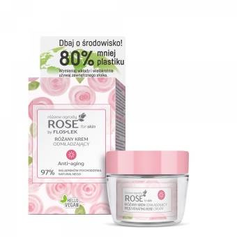 ROSE FOR SKIN Różane ogrody® Różany krem odmładzający na dzień [ECO zestaw] 50 ml - Floslek