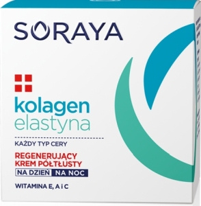 Soraya KOLAGEN+ELASTYNA Regenerujący krem półtłusty na dzień i na noc 50 ml