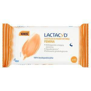 Lactacyd Femina Intimate hygiene wipes 15 pieces