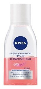 Nivea Pielęgnujący dwufazowy płyn do demakijażu oczu 125 ml