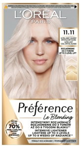 L'Oréal Paris Préférence Intensivaufheller 11.11 ultrahelles kühles Kristallblond