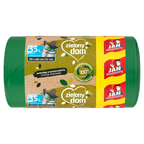 Jan Niezbędny Green house Garbage bags tied 35 l 22 pieces