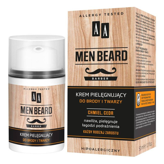 AA Men Beard krem pielęgnujący do brody i twarzy 50 ml