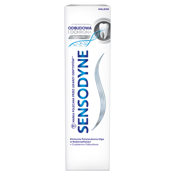 Sensodyne Whitening Zahnpasta für medizinische Geräte mit Fluorid-Wiederherstellung und -Schutz 75 ml