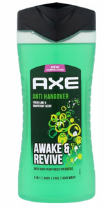 Axe Anti Hangover Żel pod prysznic 3w1 400 ml