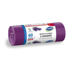 STELLA  Worki na śmieci 60L 16szt z uszami zapach lawendy