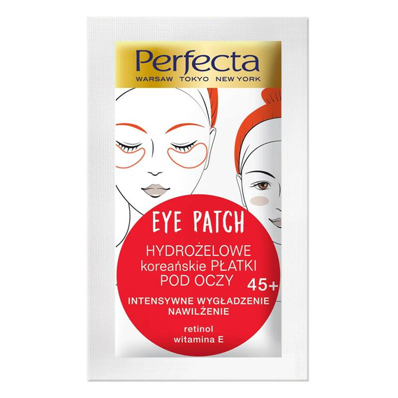 Perfecta Eye Patch 45+ Hydrożelowe płatki pod oczy intensywnie wygładzające 2 sztuki