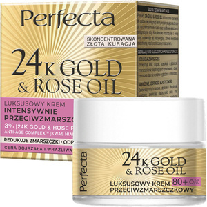 Perfecta 24K Gold&Rose Oil Luksusowy krem na dzień i na noc 80+