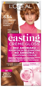 L'Oreal Paris Casting Crème Gloss Odżywcza farba do włosów 634 Orzechowy Miód