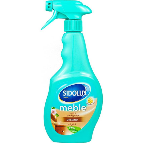 Sidolux spray do mycia mebli drewnianych migdał  400ml 