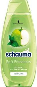 Schauma Soft Freshness Szampon do włosów normalnych jabłko & pokrzywa 400 ml