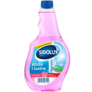 SIDOLUX Crystal Płyn do mycia szyb - flower zapas 500 ml
