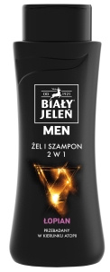 Biały Jeleń Men Żel i szampon 2 w 1 łopian 300 ml