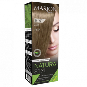 Marion Natura Styl farba do włosów 690 Ciemny Blond 80ml + odżywka 10ml