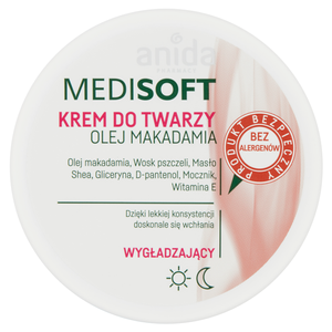Anida Pharmacy Medisoft Glättende Gesichtscreme Macadamiaöl 100 ml