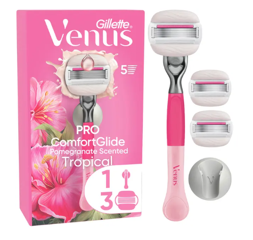 Maszynka do golenia Gillette Venus Razor Pro Comfortglide Tropical + 3 wkłady
