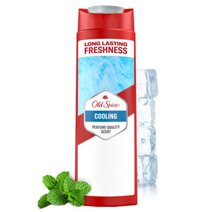 Old Spice Cooling Men's Shower Gel and Shampoo 400ml Long-lasting freshness