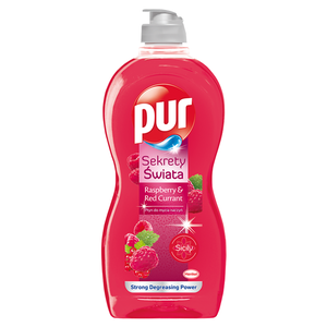 Pur Sekrety Świata Raspberry & Red Currant Płyn do mycia naczyń 450 ml