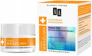 AA Cera Wrażliwa Krem intensywnie nawilżający 72H na dzień 50 ml