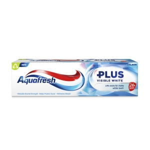 Aquafresh Plus Visible White Fluorid Zahnpasta 75 ml