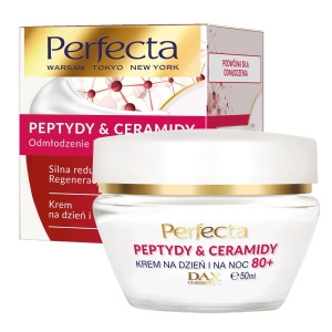 Perfecta Peptydy & Ceramidy 80+ krem do twarzy silna redukcja zmarszczek i regeneracja na dzień i na noc 50 ml