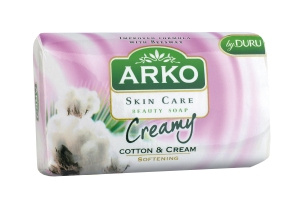 Arko Skin Care Creamy Cotton & Moisturizers Kosmetikseife 90 g