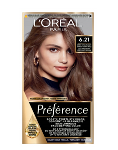 L'Oréal Paris Préférence Hair dye cold opalescent very light brown 6.21 Zurich