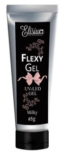 Elisium Flexy Gel żel do przedłużania paznokci Milky 65g