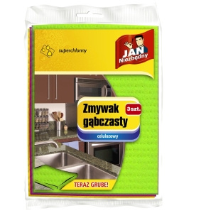 Jan Niezbędny Ściereczki gąbczaste 3 sztuki