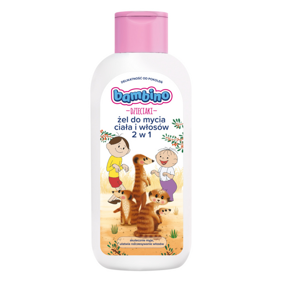 Bambino Kids 2in1 Meerkats Body and Hair Washing Gel