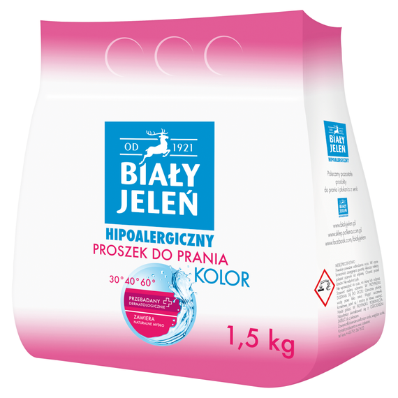 Biały Jeleń Hypoallergene Waschpulverfarbe 1,5 kg