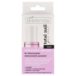 Bielenda Total Nail Pro Care Odżywka-serum do ekstremalnie zniszczonych paznokci 5w1 10 ml