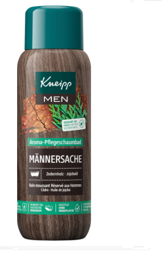 Kneipp Płyn pianka do kąpieli Men dla mężczyzn Drzewo Cedrowe Jojoba 400ml z Niemiec